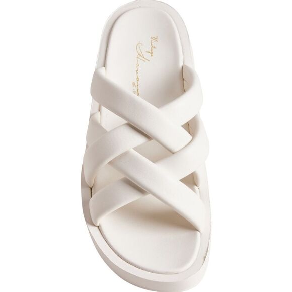 Vintage Havana Size 11 Day Dream Puff Criss Cross Platform Sandal Slip On - Picture 3 of 6